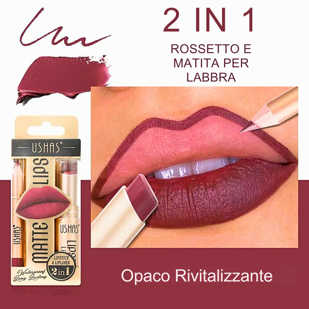 Set Rossetto & Matita per labbra – Eleganza Senza Tempo, Comfort Assoluto