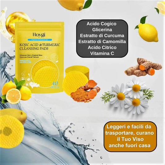 Dischetti Detergenti Esfolianti Anti-Age all'Acido Cogico