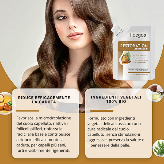 Shampoo Medicale Anticaduta con Oli Vegetali 100% BIO