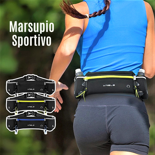 Marsupio Sportivo con 2 Mini Borracce