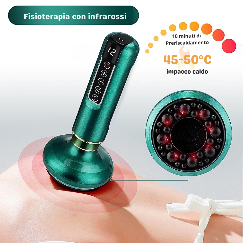 Dispositivo per Coppettazione-Scraping-Fisioterapia a Infrarossi