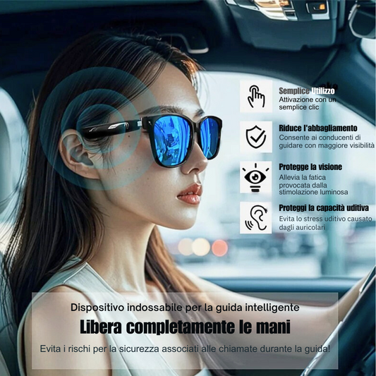 Occhiali da Sole Smart con Bluetooth e Protezione UV400