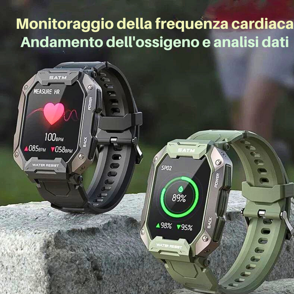 Smartwatch deportivo: resistente al agua hasta 50 m y funciones avanzadas