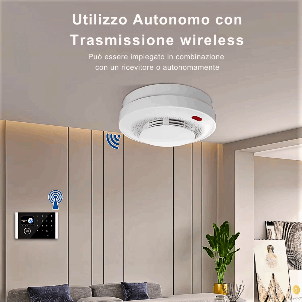 Sensore Antincendio Wireless Protezione Avanzata per la Tua Casa