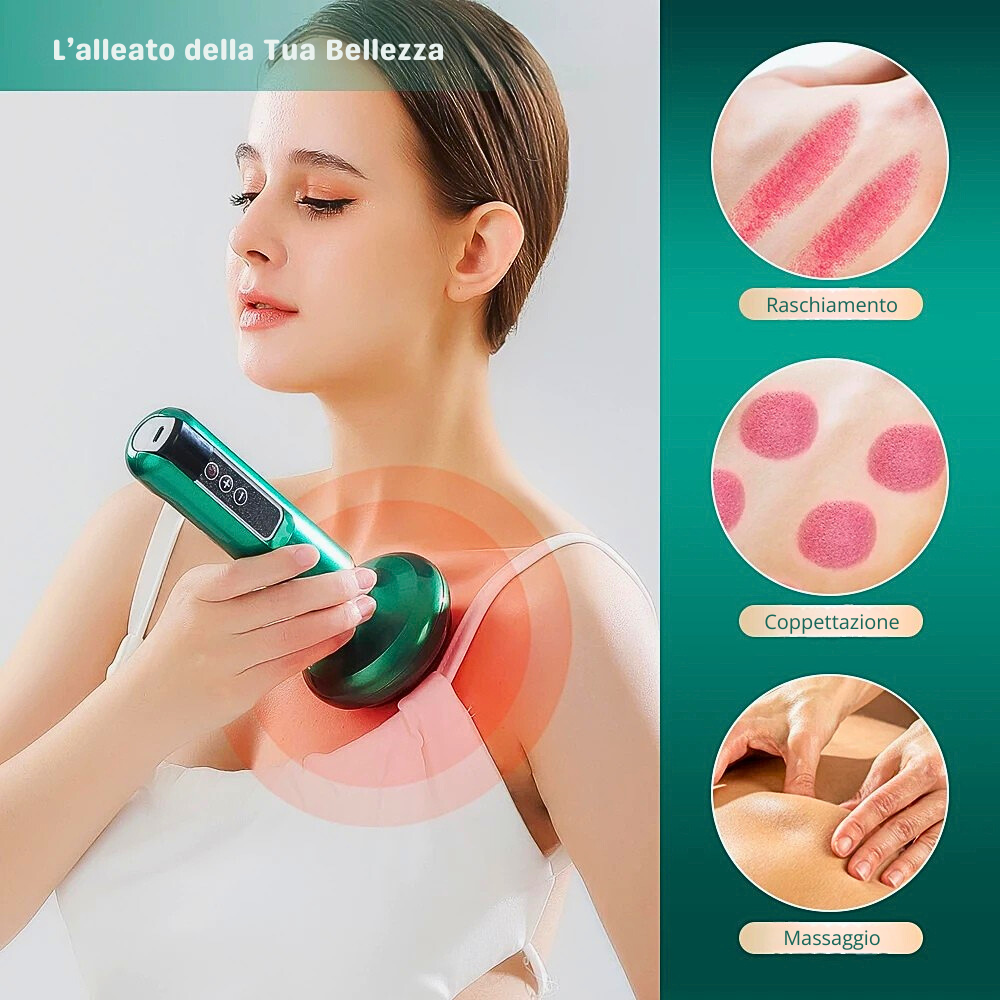 Dispositivo per Coppettazione-Scraping-Fisioterapia a Infrarossi