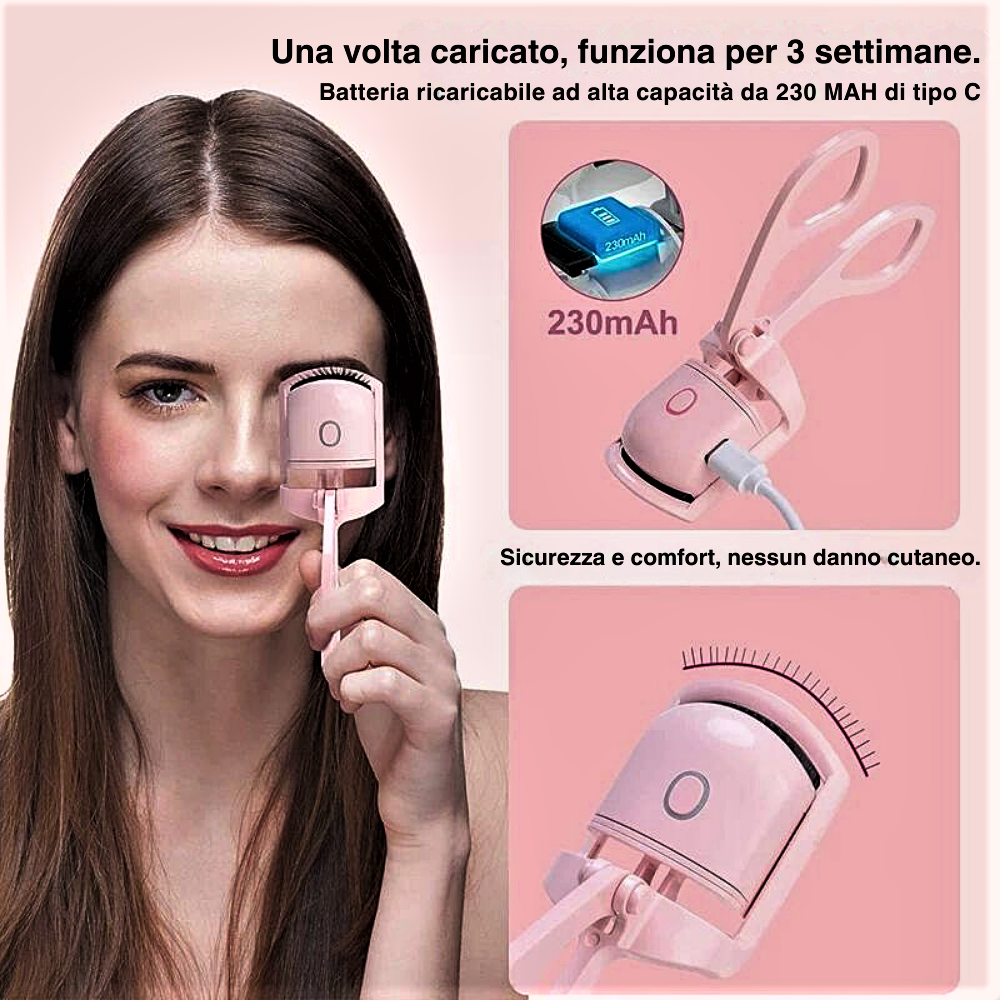 Rizador de pestañas eléctrico: realza tu encanto