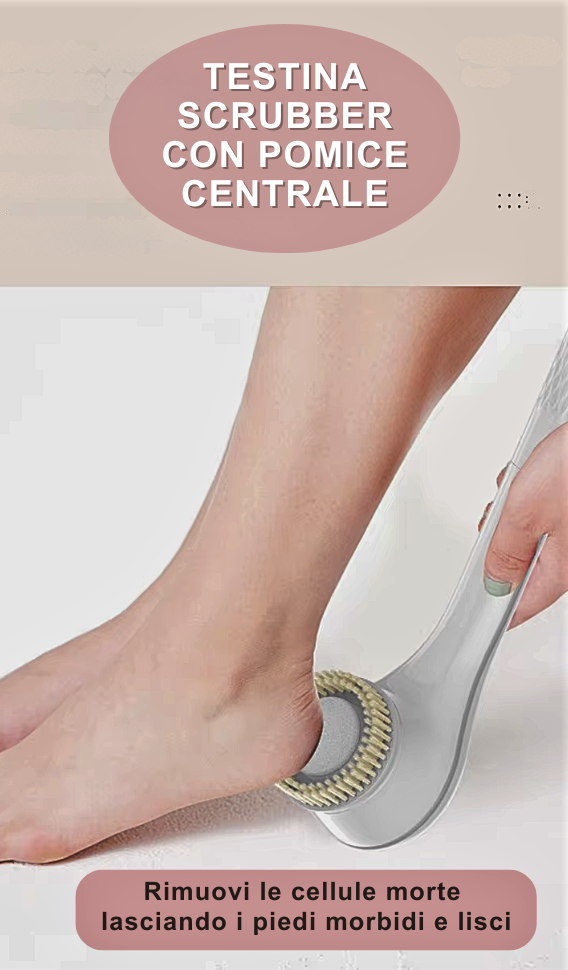 Spazzola Elettrica per Doccia 3-in-1: Pulizia Profonda, Massaggio e Relax Totale