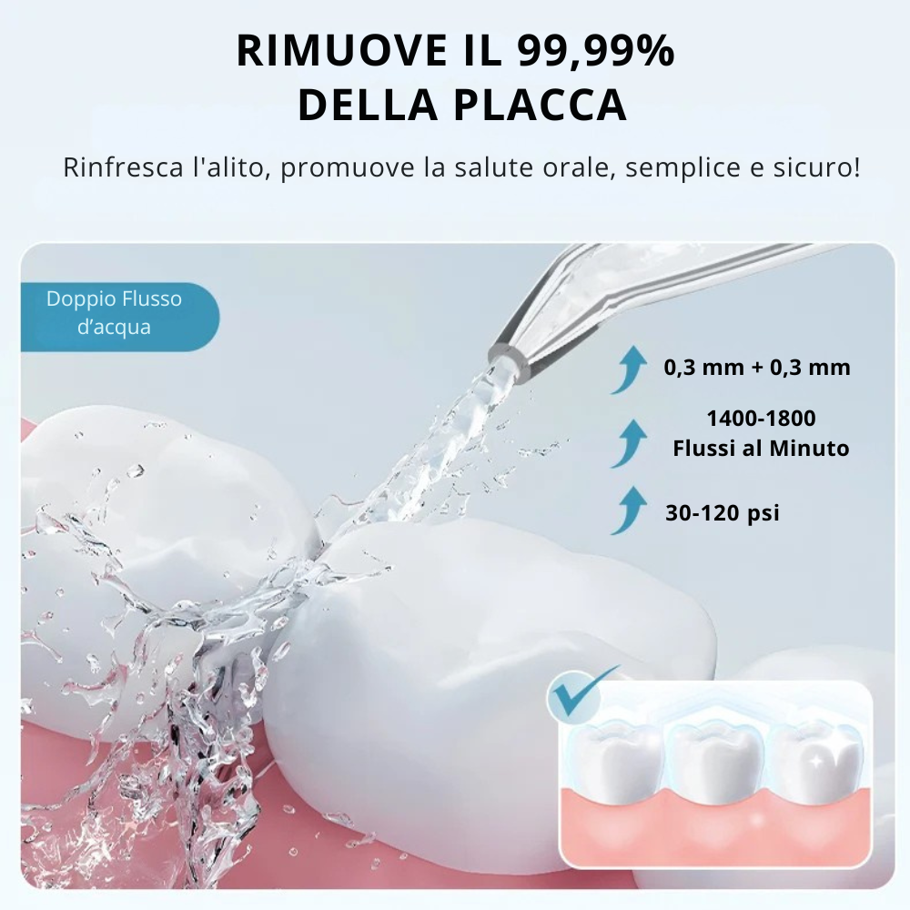 Idropulsore Dentale Cordless a 5 Potenze