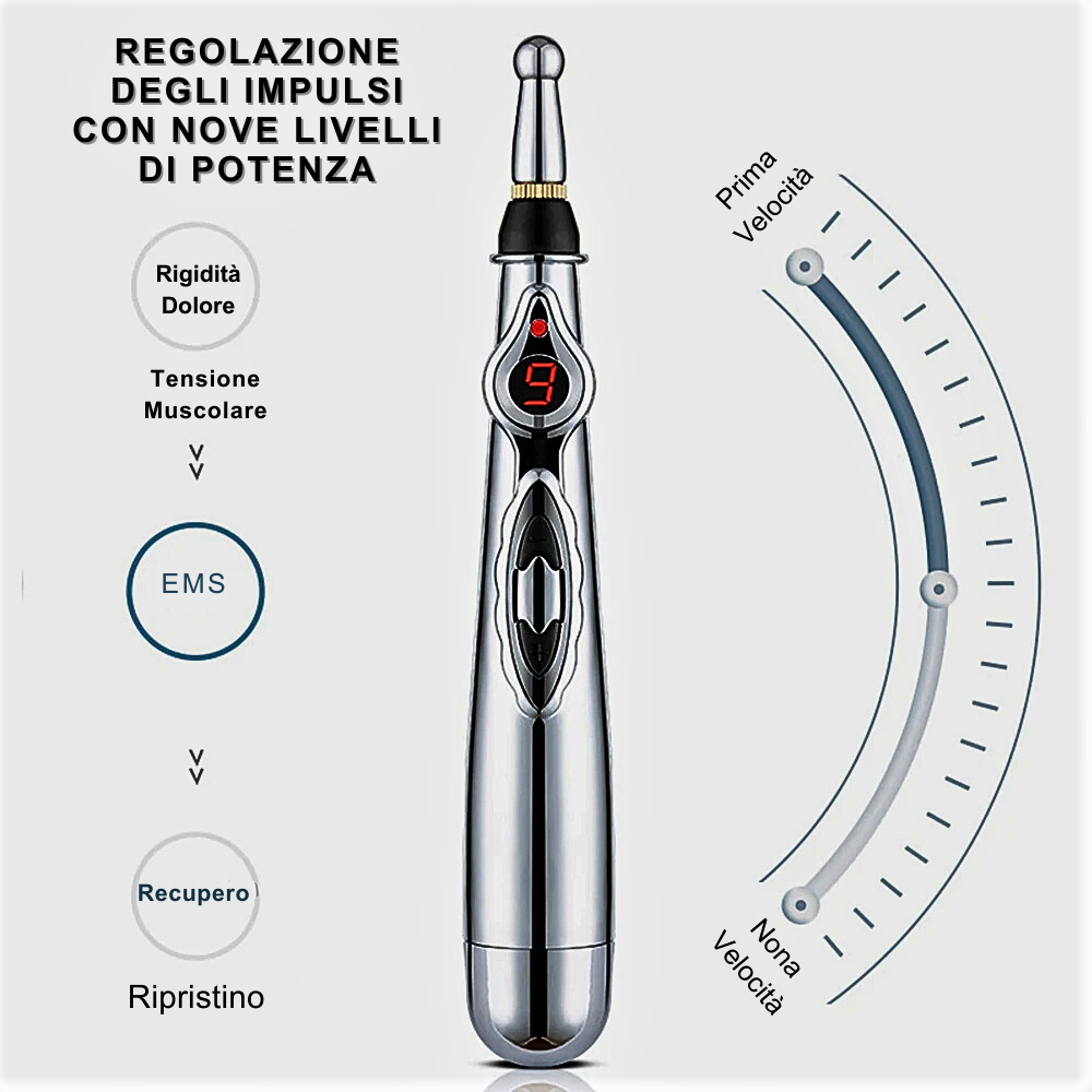 Penna Elettronica per Agopuntura Senza Aghi con EMS Integrata: Benessere e Equilibrio Energetico a Portata di Mano