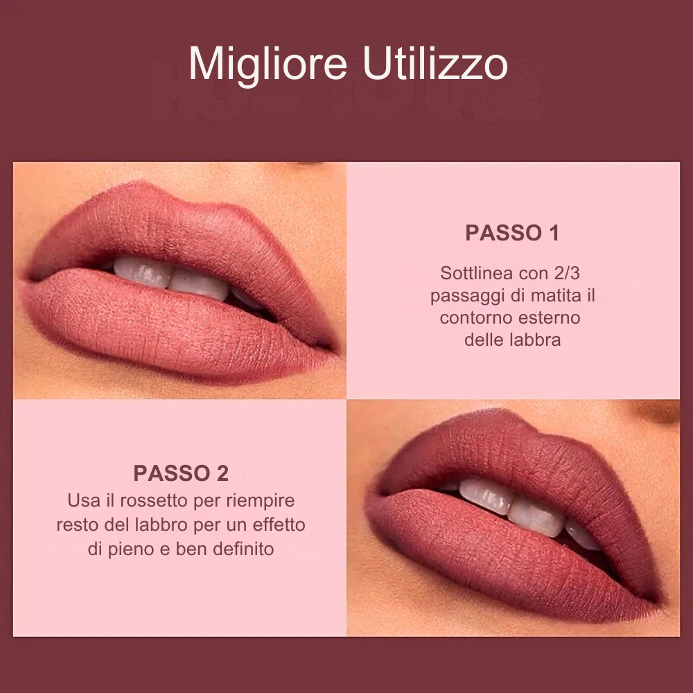 Set Rossetto & Matita per labbra – Eleganza Senza Tempo, Comfort Assoluto