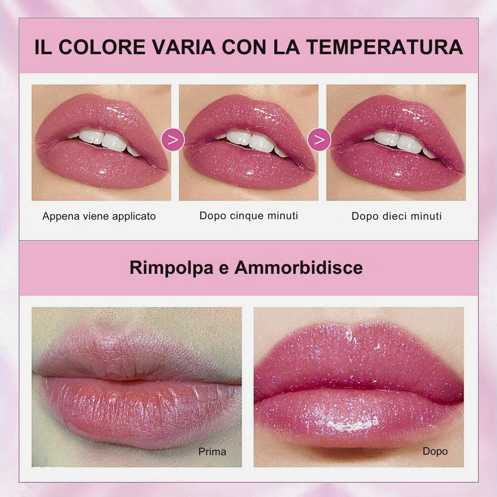 Rossetto Glitterato Magico! Il colore perfetto per Te, sempre diverso!