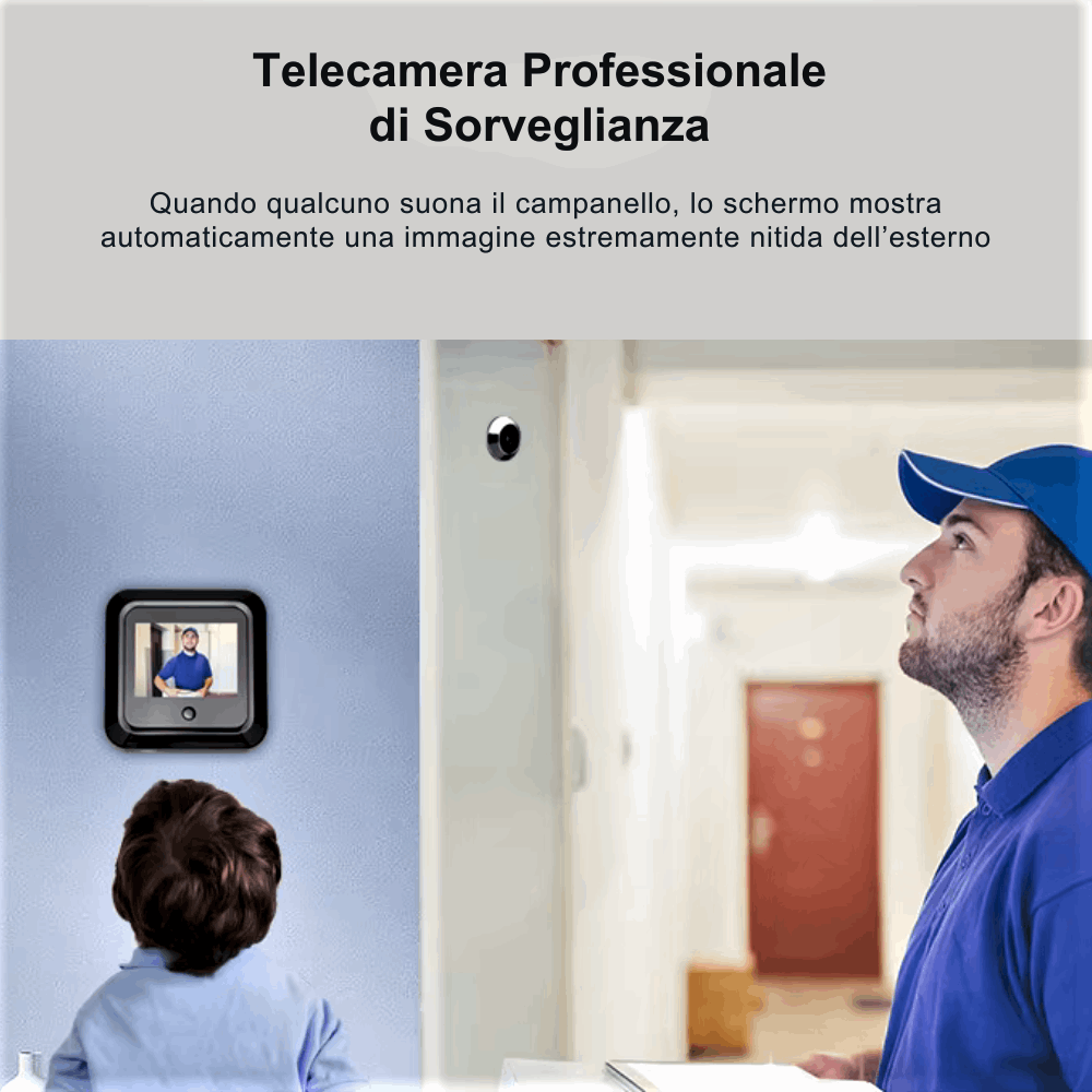 Spioncino Digitale di Sicurezza con Telecamera – Proteggi Casa e Famiglia