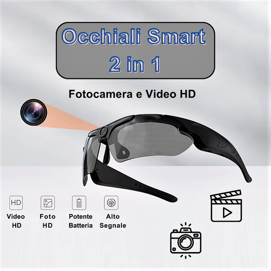Occhiali Smart 2-in-1: Versatilità e Protezione a Portata di Mano