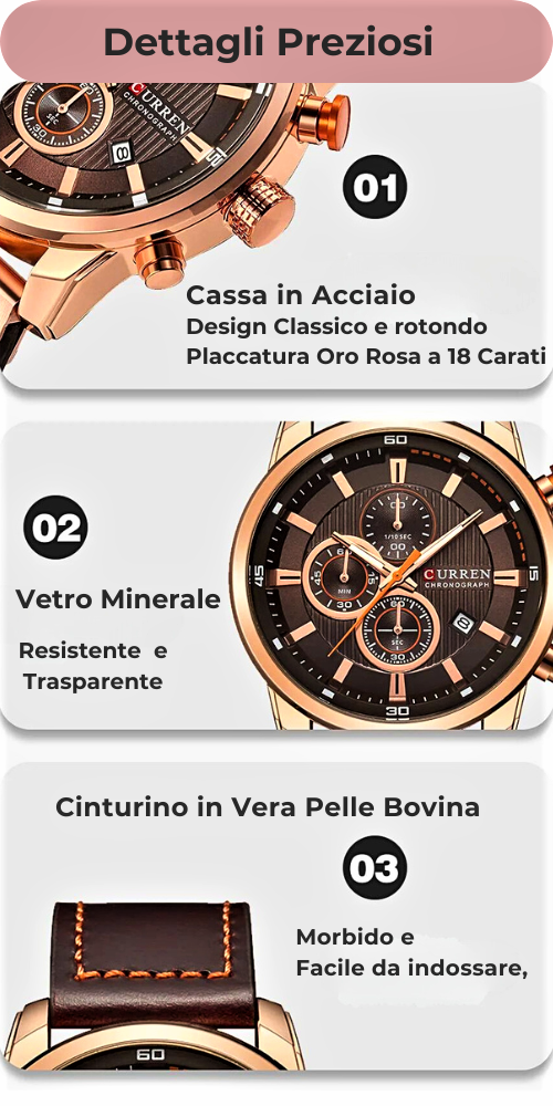 Cronógrafo CURREN: Elegancia y rendimiento para la persona con estilo