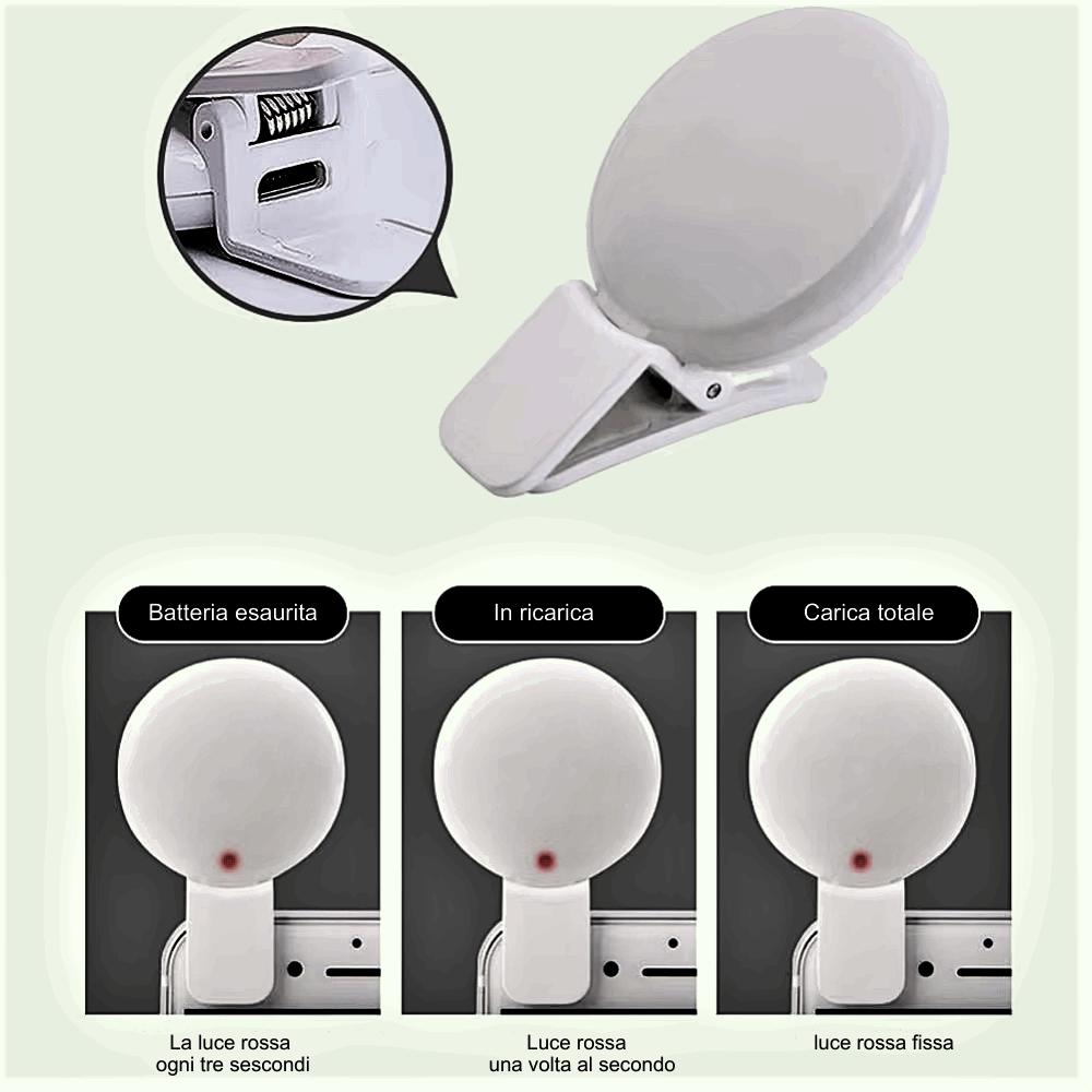 Mini Lampada a LED per Smartphone e Tablet: L'Illuminazione Perfetta Sempre con Te