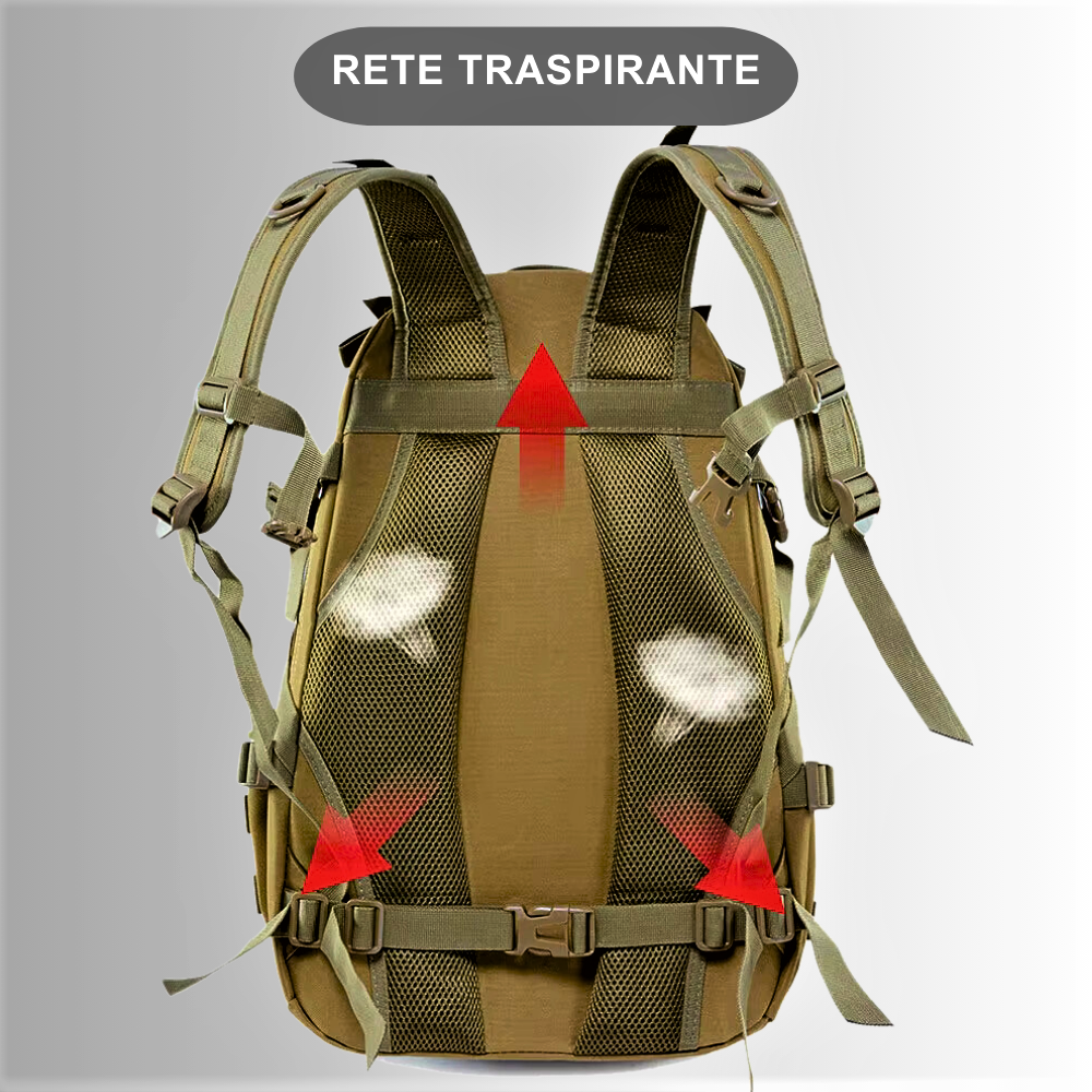 Mochila de viaje de 40 litros: compacta, duradera y lista para cualquier aventura