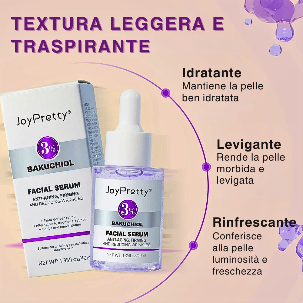 Suero facial antiedad Bakuchiol: juventud y luminosidad para tu piel
