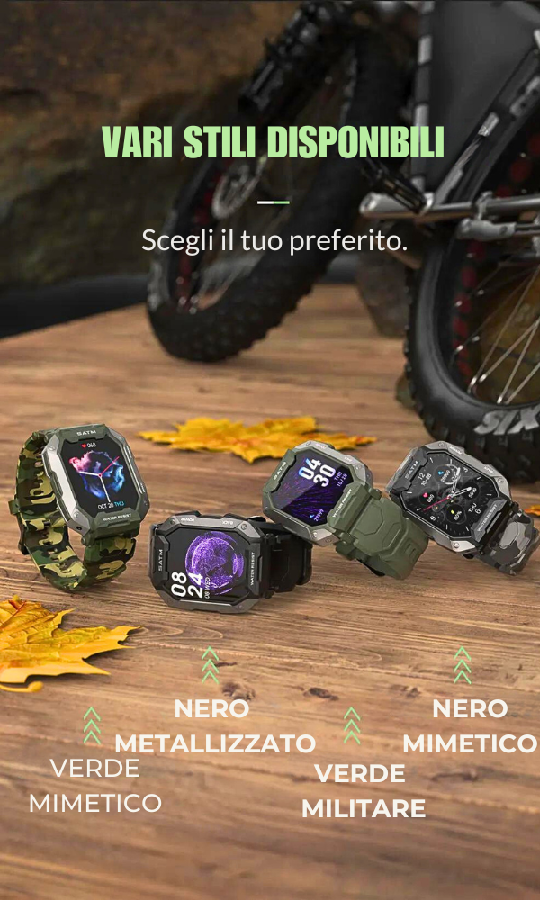 Smartwatch deportivo: resistente al agua hasta 50 m y funciones avanzadas
