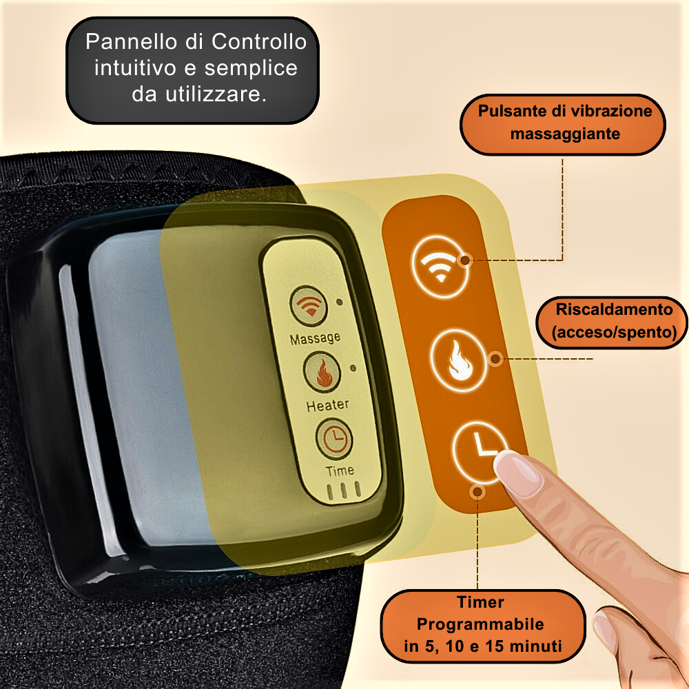 Masajeador vibratorio infrarrojo para el tratamiento del dolor de rodillas, codos y hombros