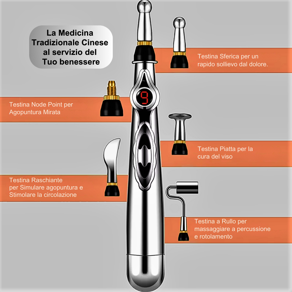 Penna Elettronica per Agopuntura Senza Aghi con EMS Integrata: Benessere e Equilibrio Energetico a Portata di Mano