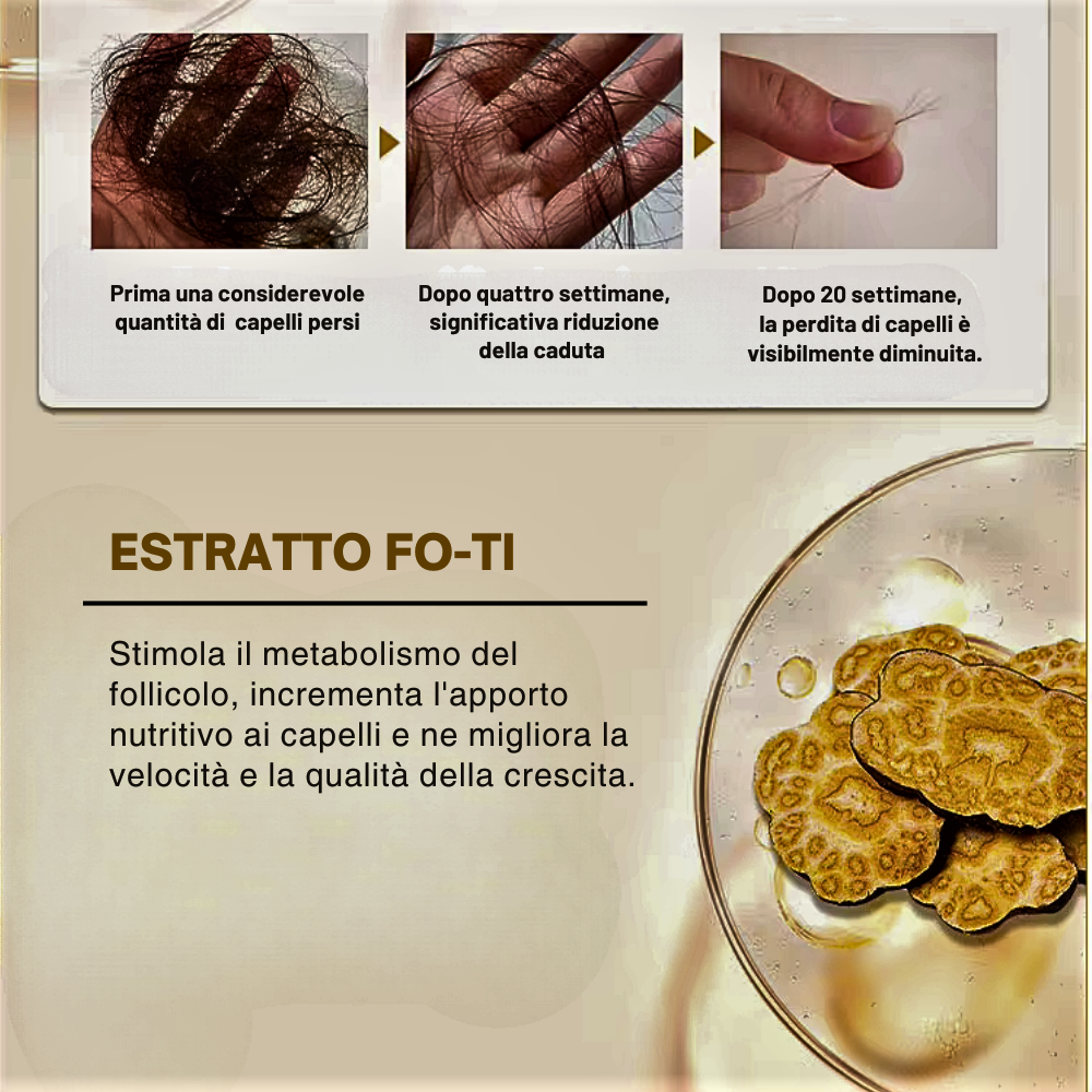 Spray para el crecimiento del cabello con biotina y colágeno