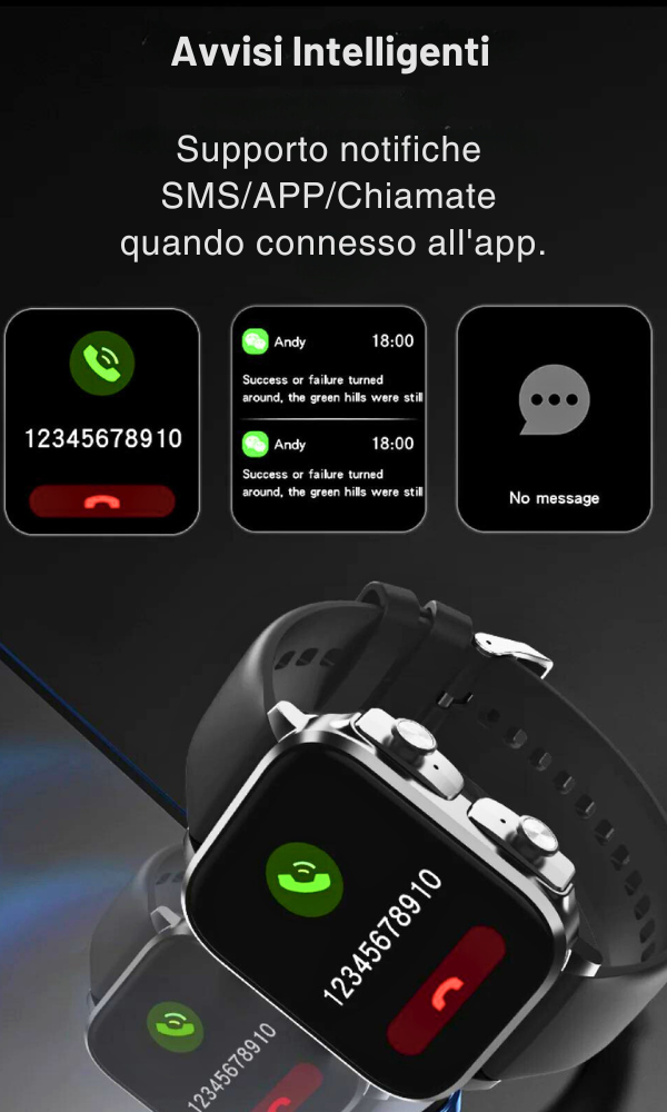 2 in 1 Smartwatch with Built-in TWS Earphones and Sports Features