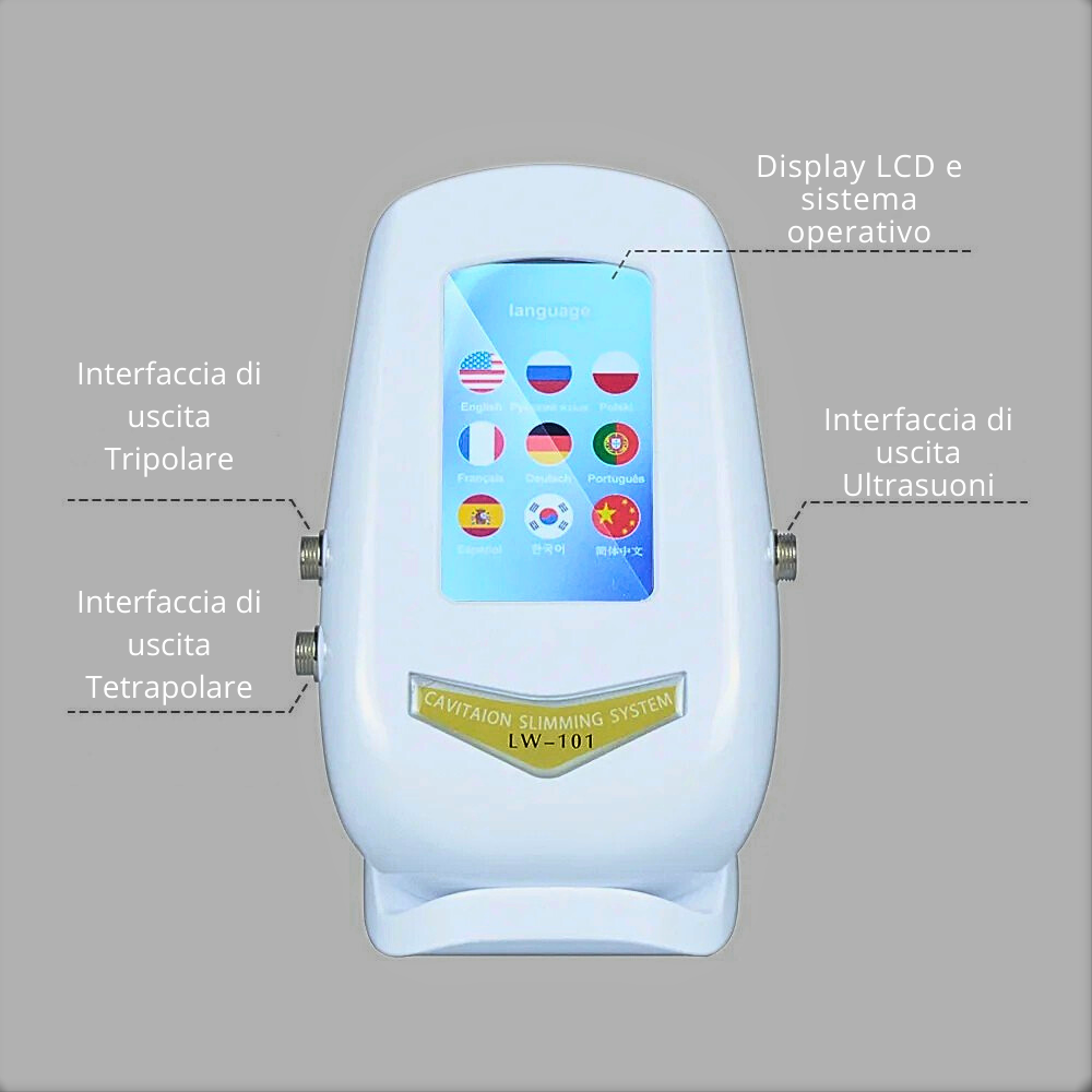 Dispositivo Professionale di Cavitazione 3 in 1