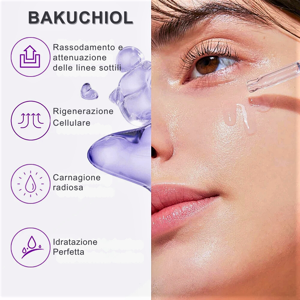 Suero facial antiedad Bakuchiol: juventud y luminosidad para tu piel