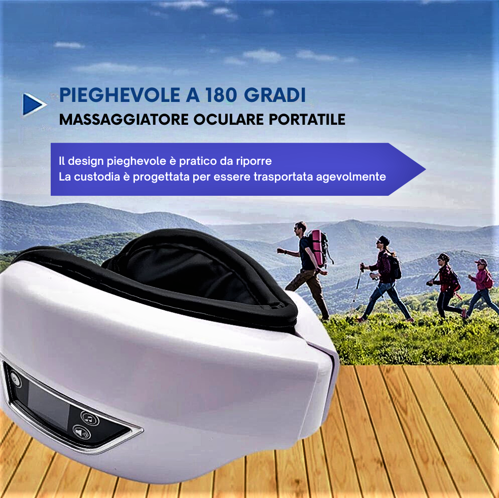 Masajeador de ojos Bluetooth ¡Relájate y bienestar para tus ojos!