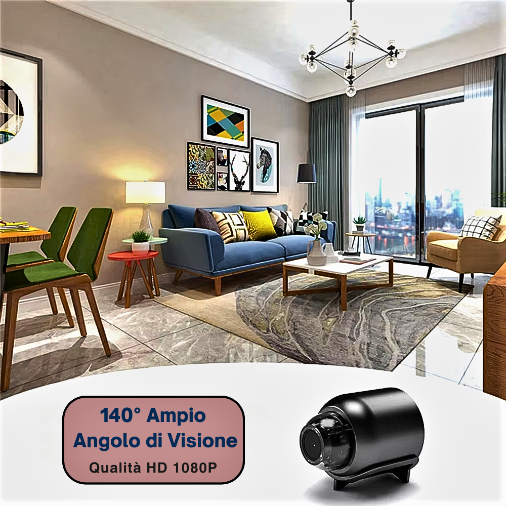 Mini cámara WiFi inalámbrica 4K HD Tu seguridad, en cualquier momento y en cualquier lugar