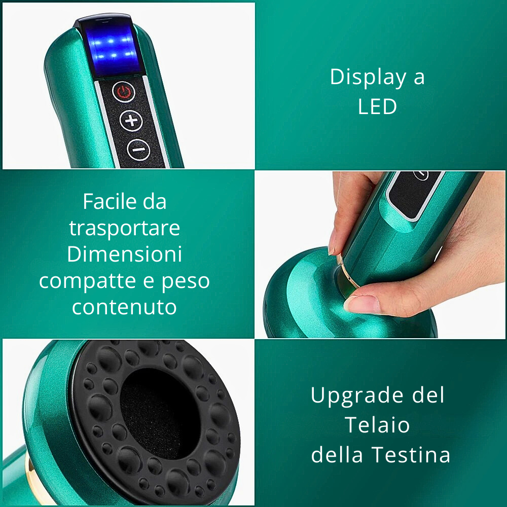 Dispositivo per Coppettazione-Scraping-Fisioterapia a Infrarossi