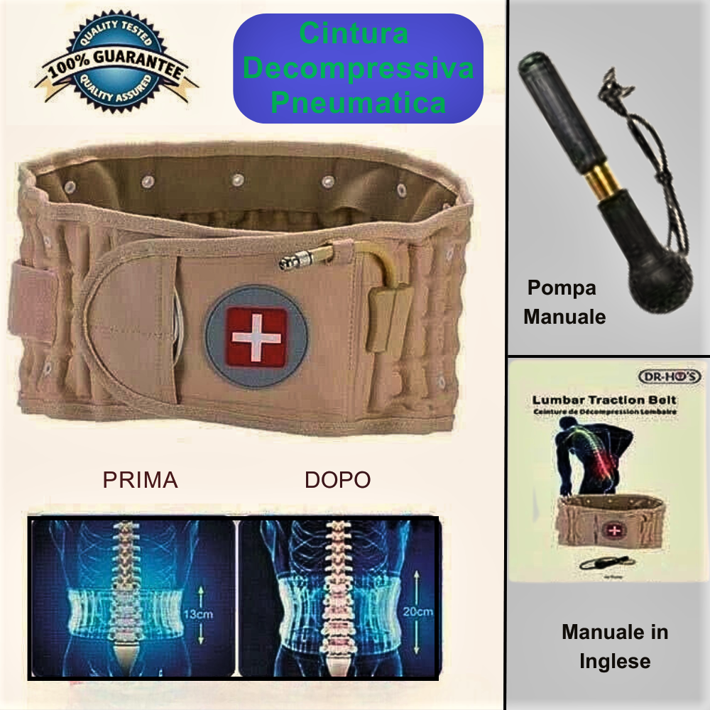 Cinturón lumbar de descompresión neumática al servicio de tu bienestar