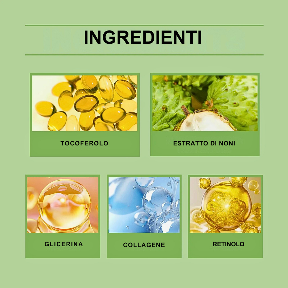 Siero Anti-Age con Estratto di Frutto di Noni, Retinolo e Tocoferolo per Pelle Luminosa, Idratata e Ringiovanita