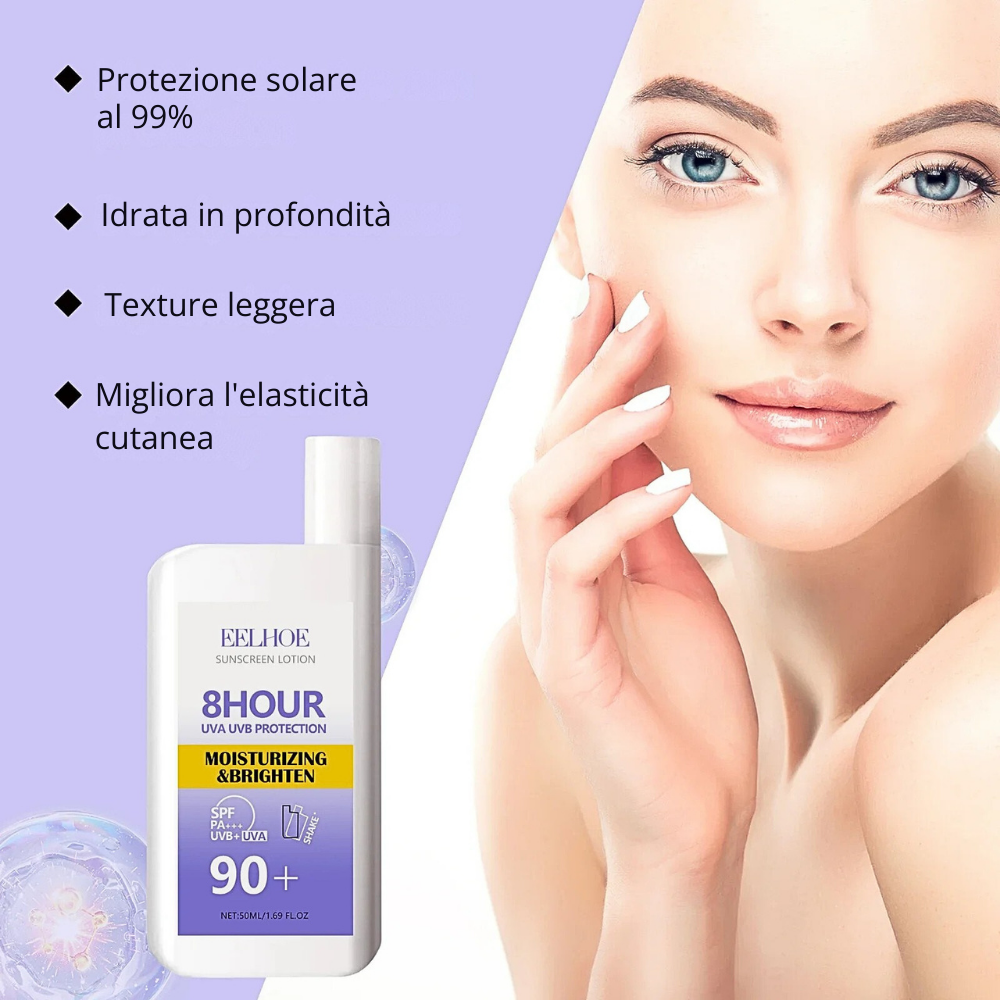 Crema Solare Curativa con Centella, Acido Ialuronico e Collagene
