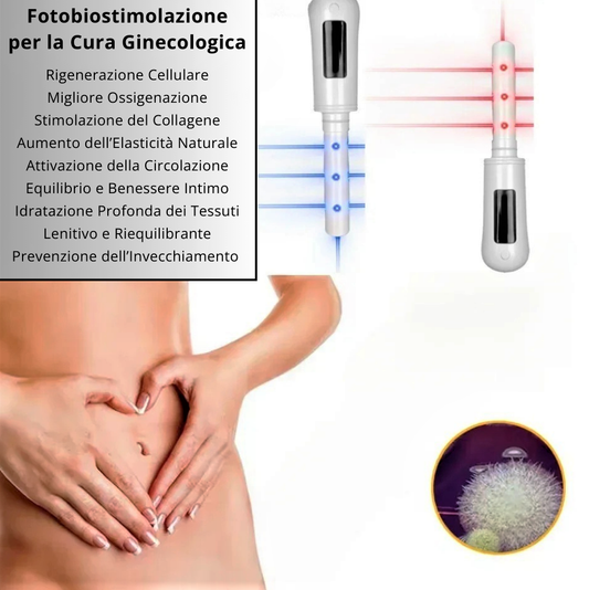 Dispositivo di fotobiostimolazione ginecologica con led fotonici rossi e blu