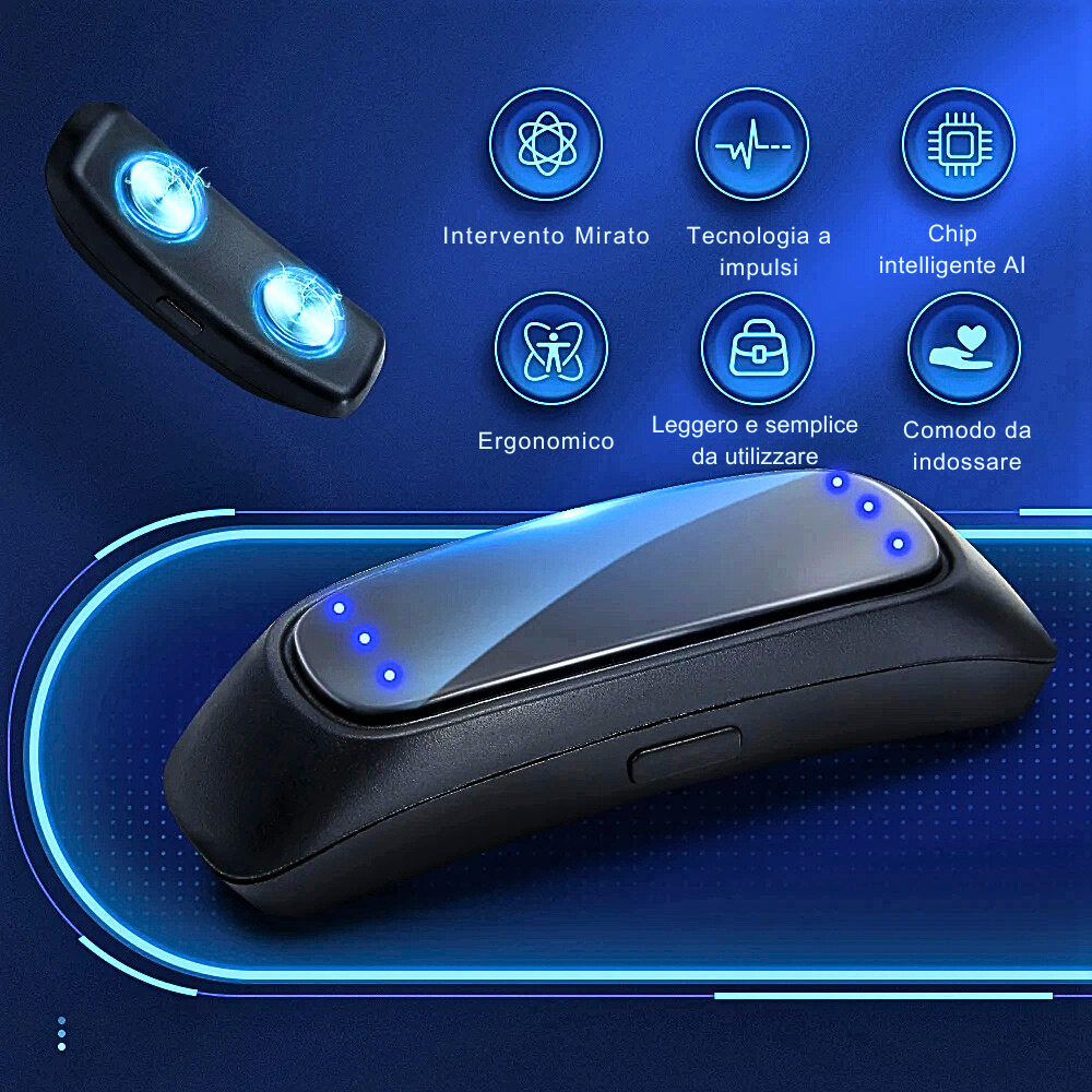 Dispositivo Inteligente Anti-Ronquidos y Anti-Apnea con Tecnología EMS e Inteligencia Artificial