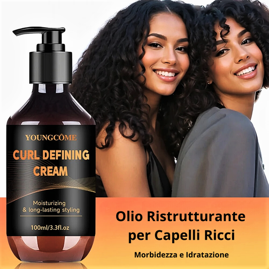Mix di Oli Biologici e Elastina per Capelli Ricci