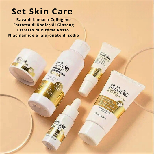 Kit skincare con attivi Coreani – 5 step rigeneranti per la pelle