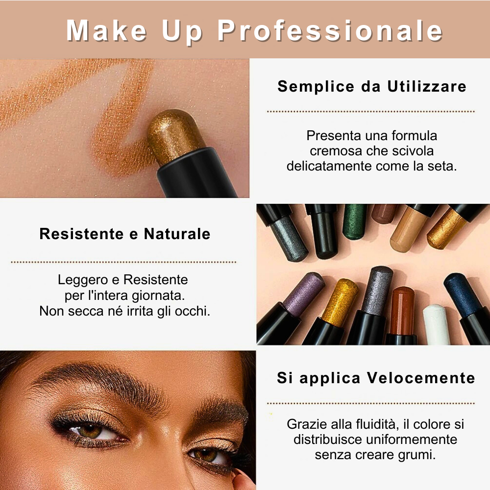 Eyeliner & Ombretto Liquido Professionale – Versatilità, Colore e Alta Performance