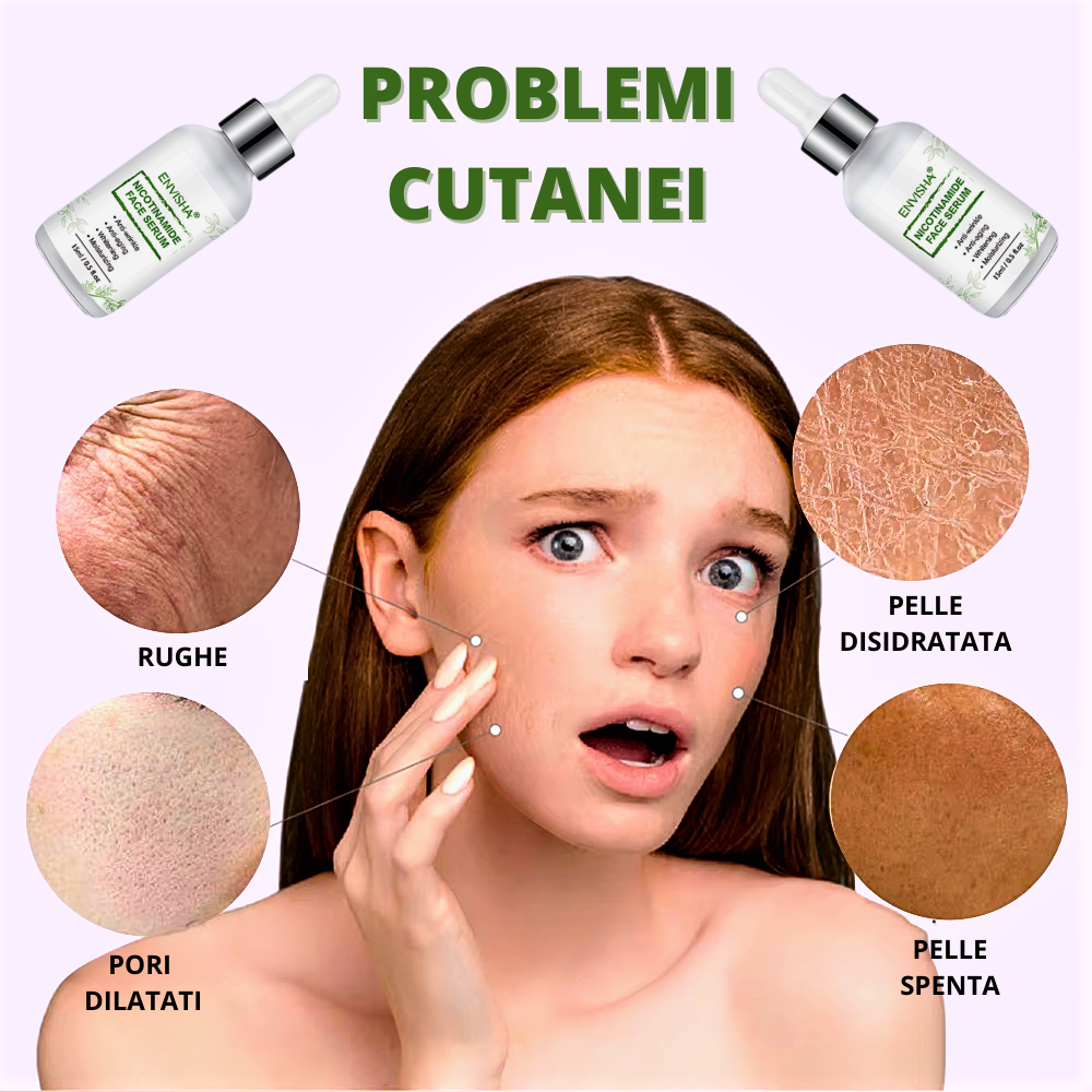 Suero antiedad con nicotinamida: luminosidad e hidratación profunda para una piel perfecta