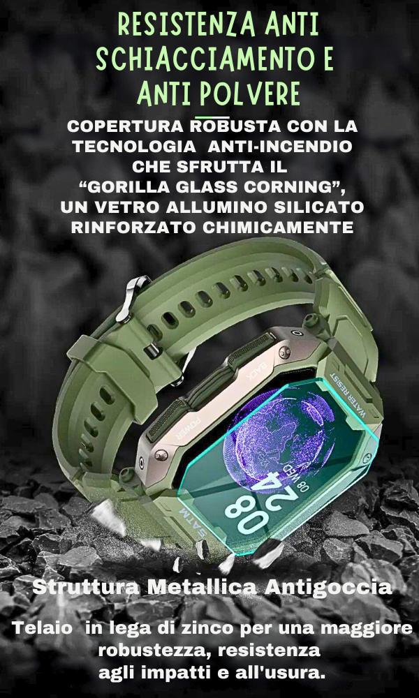 Smartwatch deportivo: resistente al agua hasta 50 m y funciones avanzadas