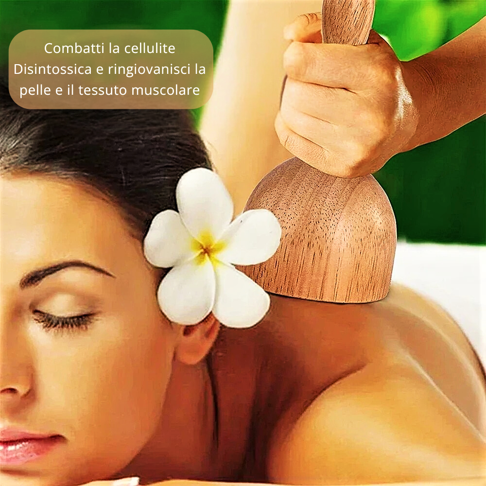 Strumenti Professionali per Massaggi in Legno Massiccio e Bamboo
