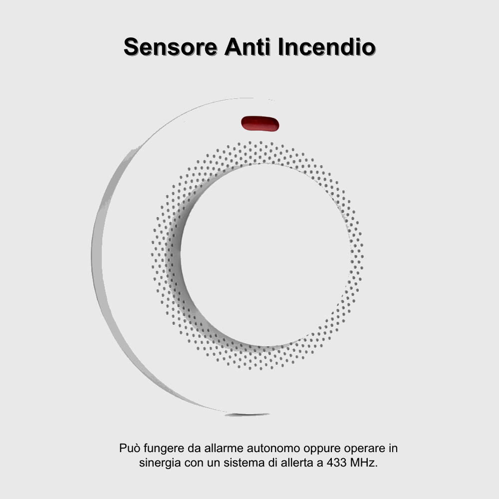 Sensore Antincendio Wireless Protezione Avanzata per la Tua Casa