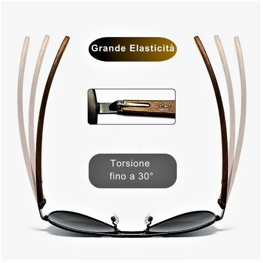 Occhiali da Sole Pilot in Legno Fatti a Mano Tributo alla Natura