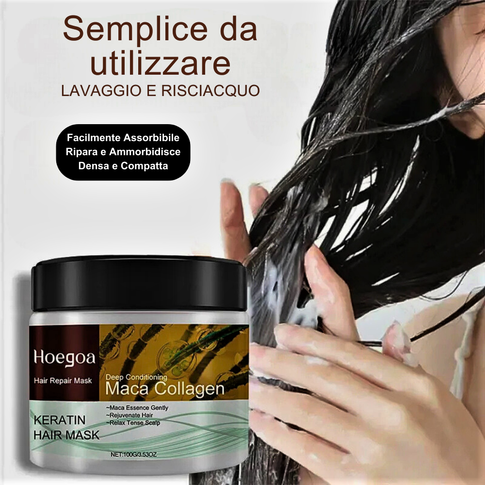 Mascarilla Capilar “Maca Colágeno Queratina” Regenera, Fortalece, Revitaliza