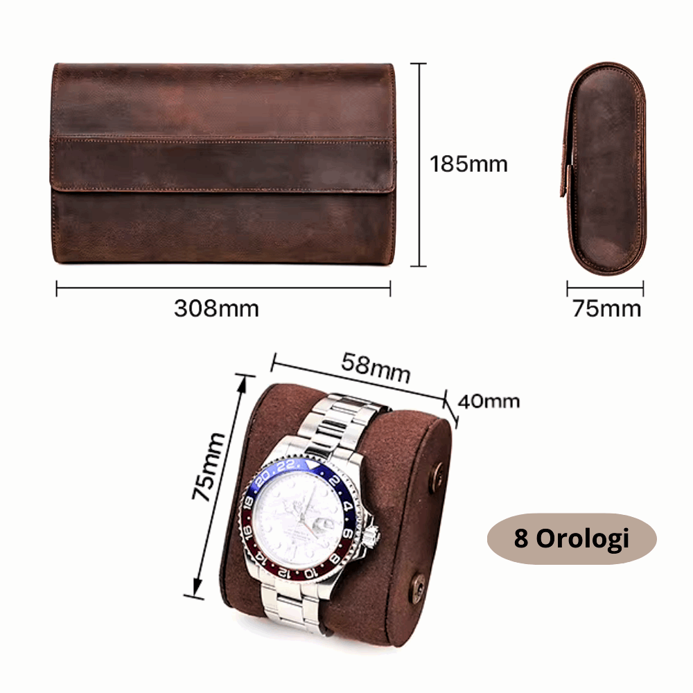 Organizer per Orologi: Eleganza Artigianale e Lusso Intramontabile in Vera Pelle
