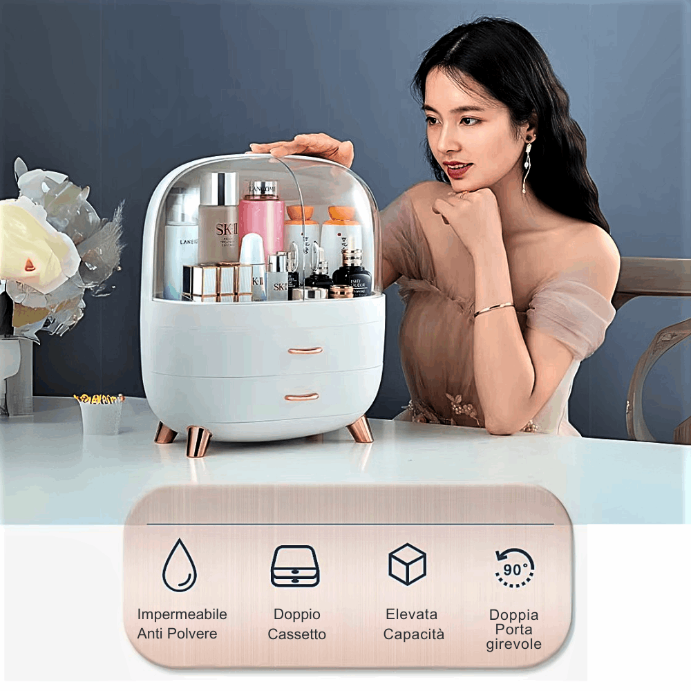 Organizer per Make-Up GlamLuxe: Eleganza e Funzionalità per la Tua Toilette