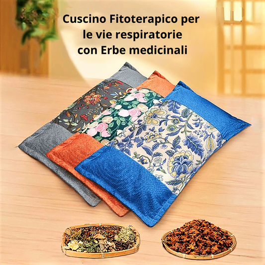 Cuscino Fitoterapico per il Benessere Respiratorio alle 12 Erbe