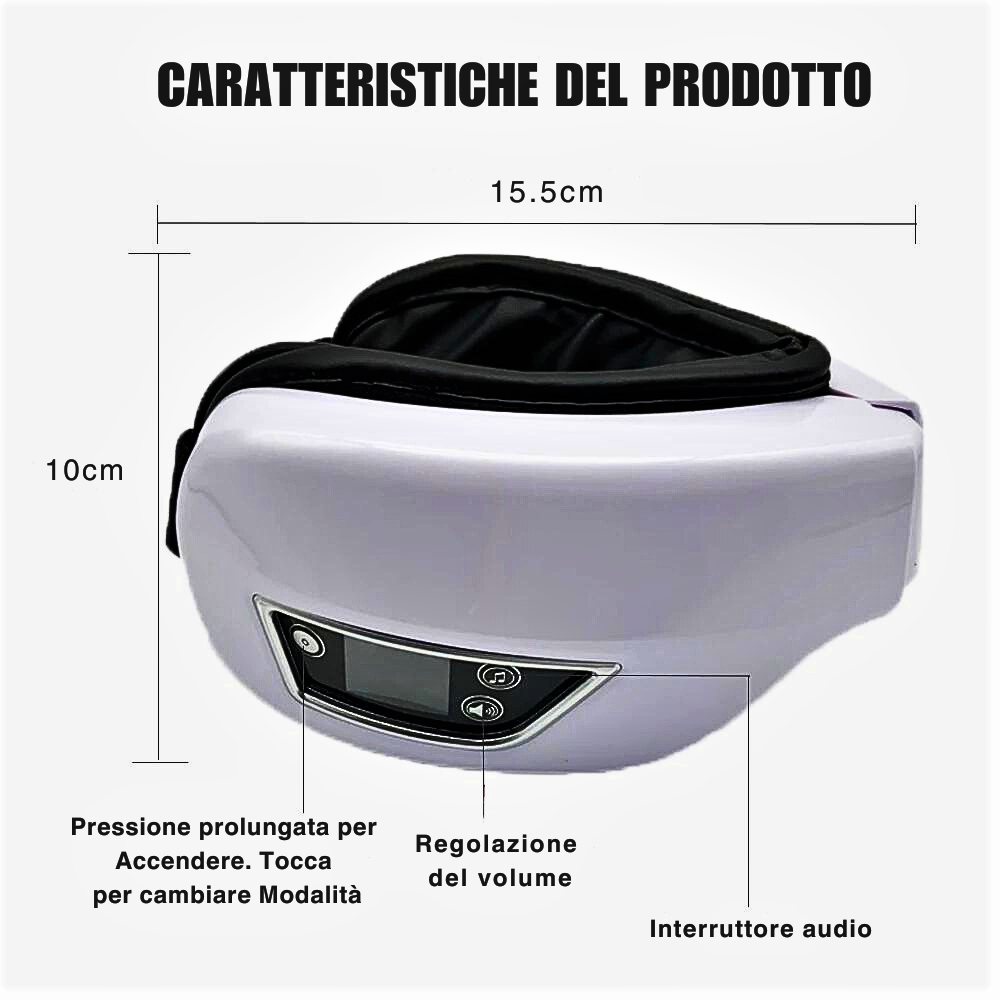 Masajeador de ojos Bluetooth ¡Relájate y bienestar para tus ojos!