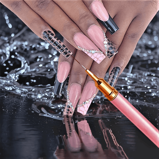 Set Professionale 5 Pennelli per Nail Art e Make-Up: Precisione e Creatività a Portata di Mano
